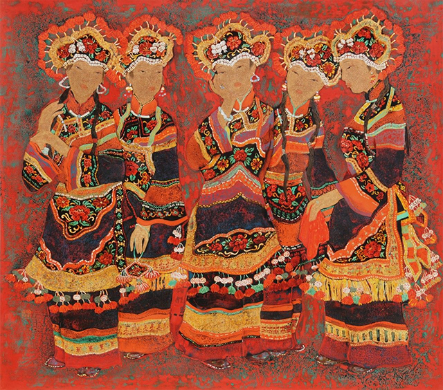 劉曉杰 《馬櫻花》 160cmx180cm 2009年.jpg