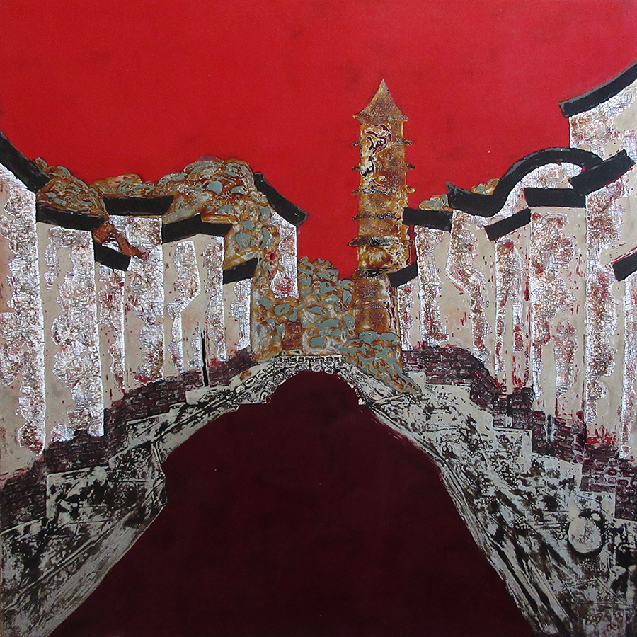 孫曉東《街景》之一80cm×80cm.JPG